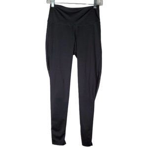 Varley Kingman black leggings mesh back Gym Workout Athletic Athleisure Medium